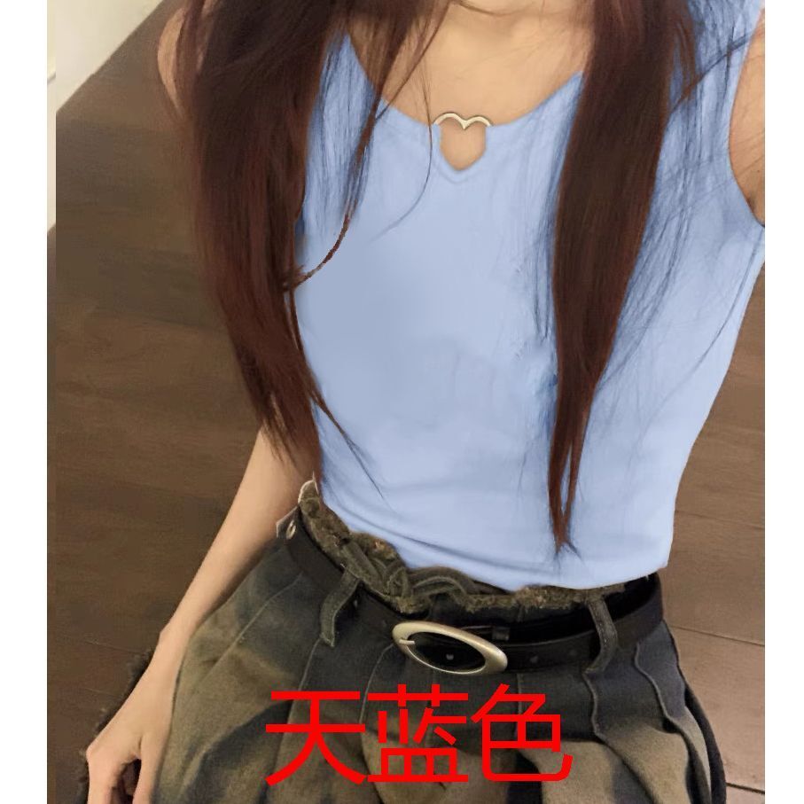 【散拿不加价】纯棉220克40支92棉8氨纶短款背心吊带t恤