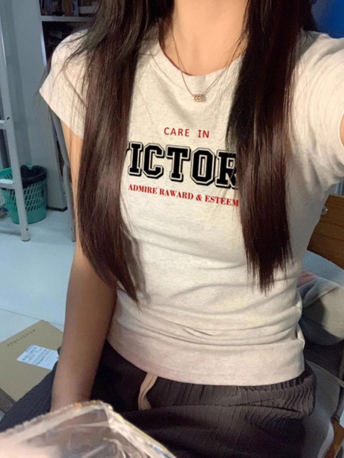 【1*1纯棉 常规款】印花正肩常规短袖 高弹力新款夏季修身显 【1*1纯棉 常规款】印花正肩常规短袖 高弹力新款夏季修身显