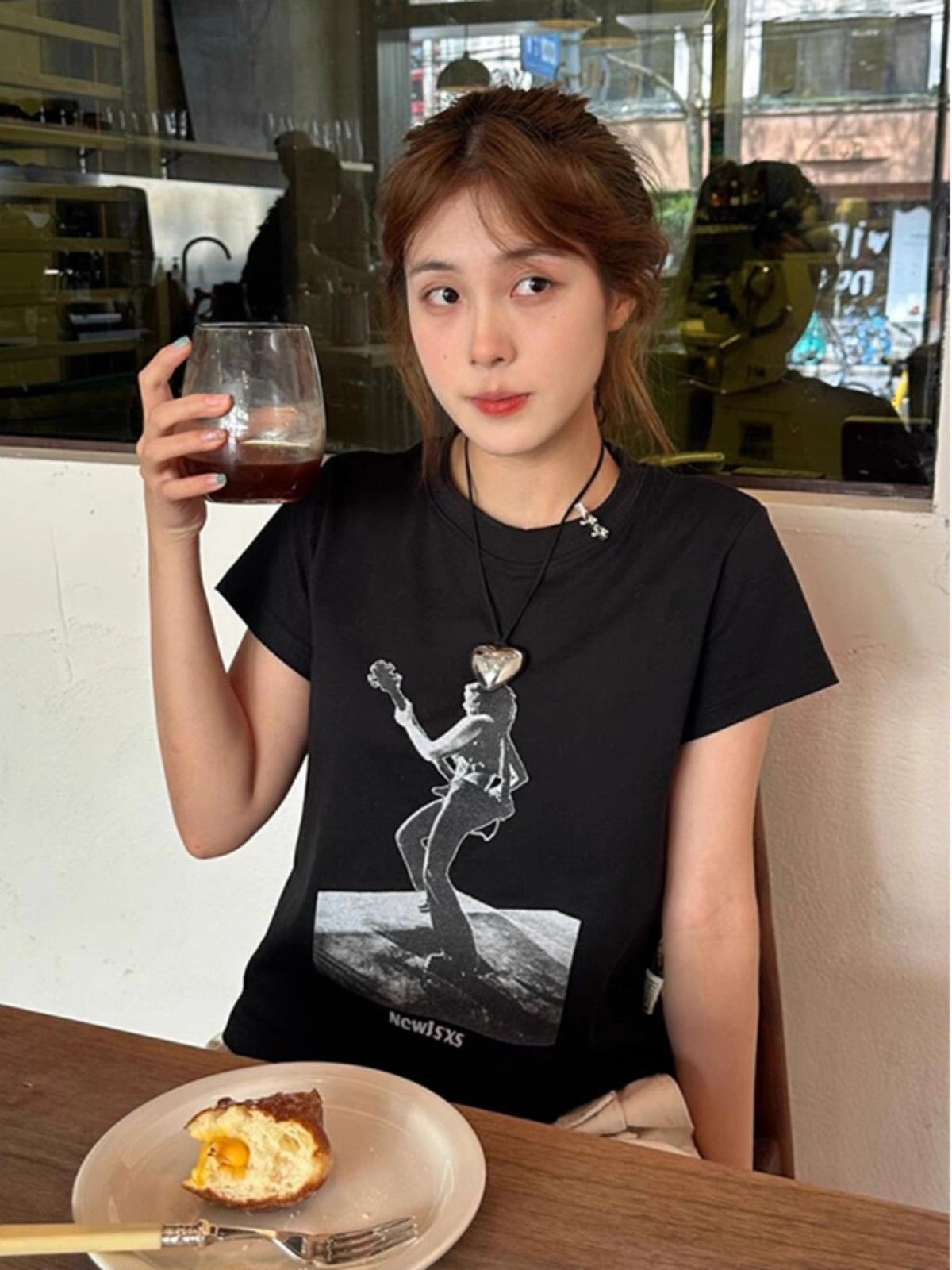 【1*1纯棉 常规款】印花正肩常规短袖 高弹力新款夏季修身显 【1*1纯棉 常规款】印花正肩常规短袖 高弹力新款夏季修身显