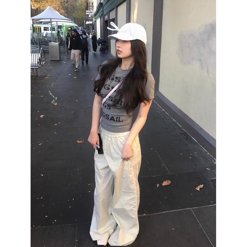 【1*1纯棉 常规款】印花正肩常规短袖 高弹力新款夏季修身显