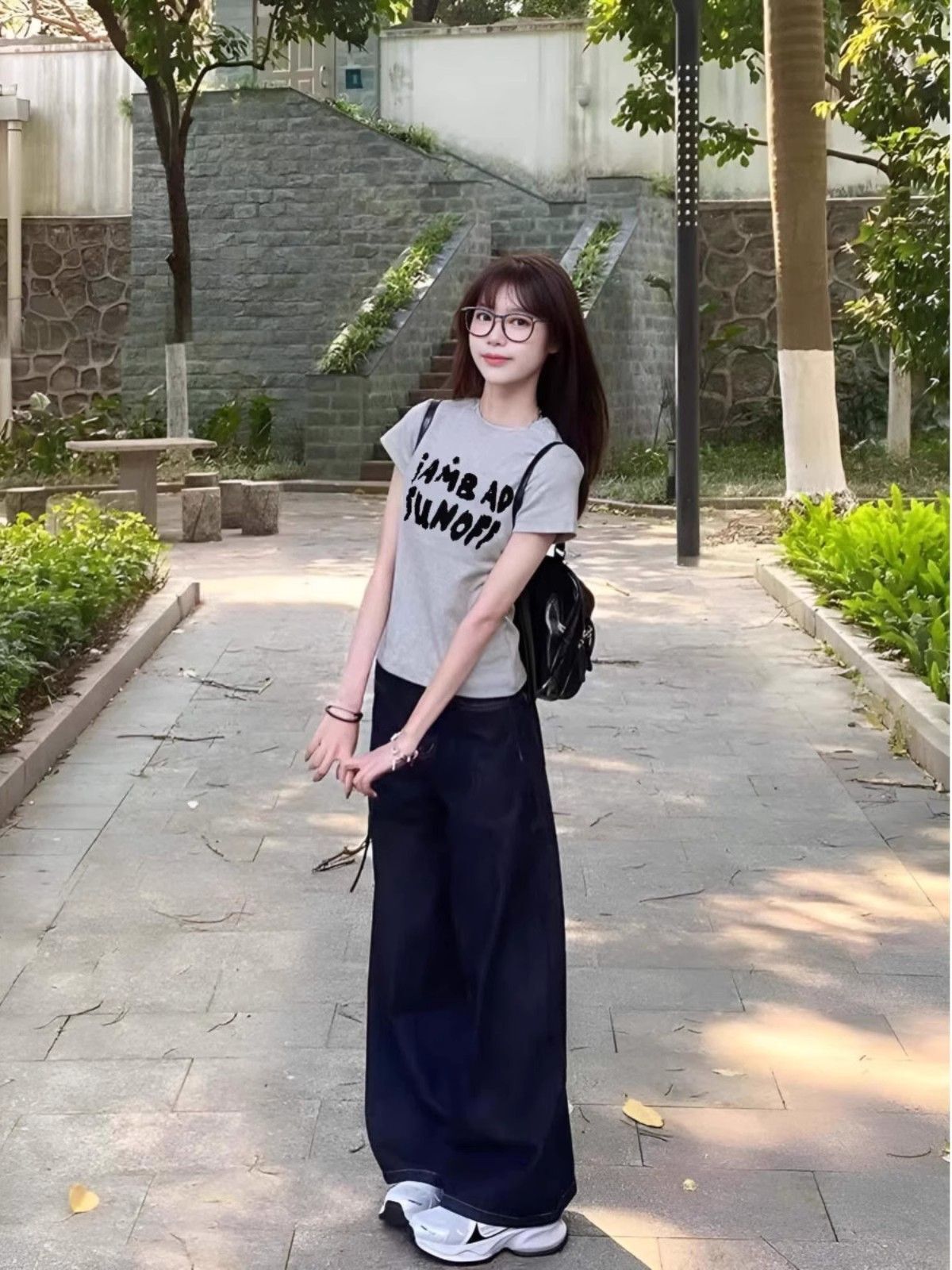 【1*1纯棉 常规款】印花正肩常规短袖 高弹力新款夏季修身显