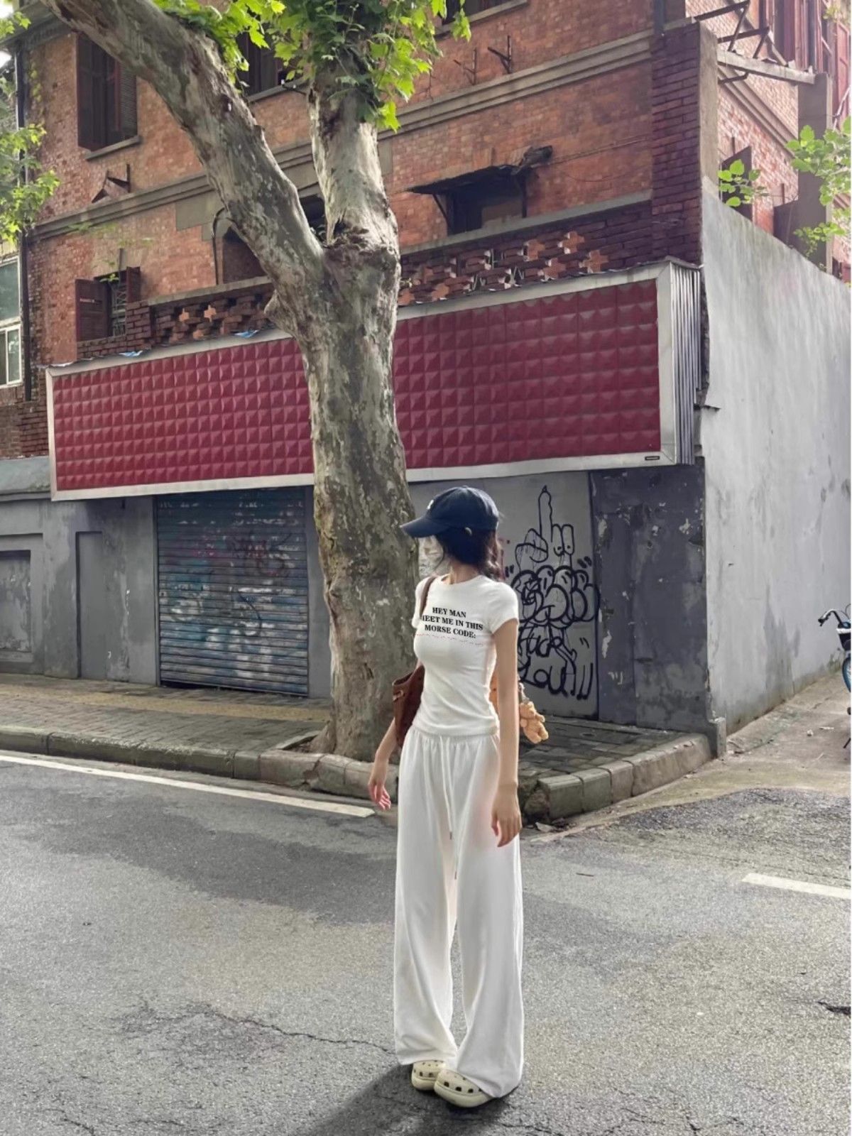 【1*1纯棉 常规款】印花正肩常规短袖 高弹力新款夏季修身显 【1*1纯棉 常规款】印花正肩常规短袖 高弹力新款夏季修身显