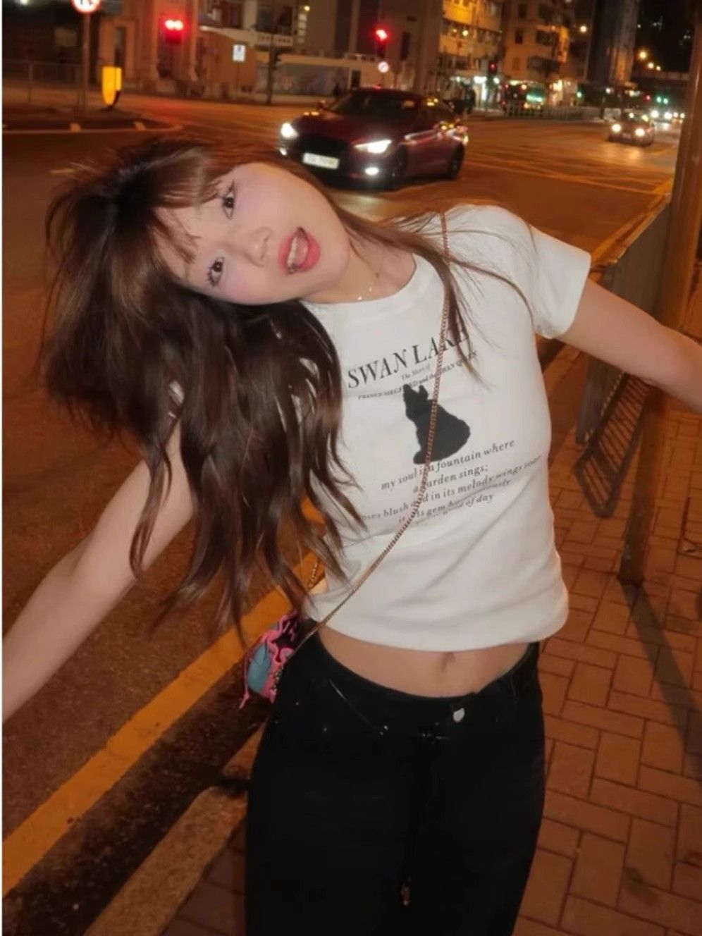 【1*1纯棉 常规款】印花正肩常规短袖 高弹力新款夏季修身显