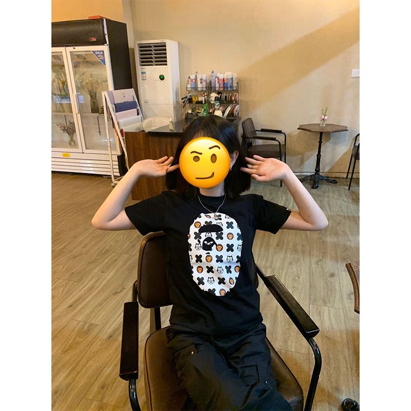 【1*1纯棉 常规款】印花正肩常规短袖 高弹力新款夏季修身显 【1*1纯棉 常规款】印花正肩常规短袖 高弹力新款夏季修身显