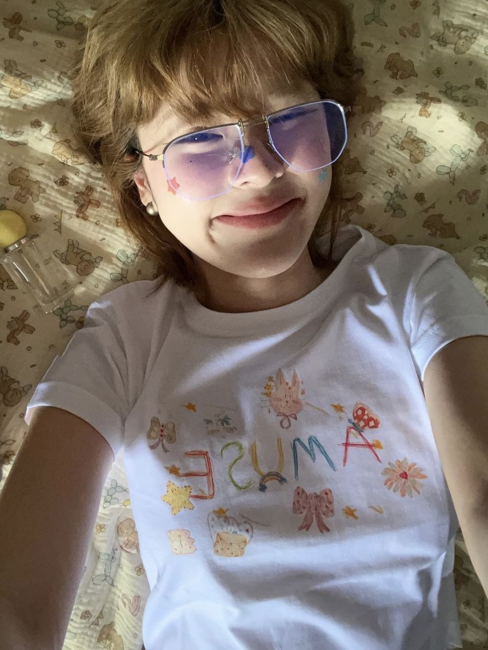 【1*1纯棉 常规款】印花正肩常规短袖 高弹力新款夏季修身显