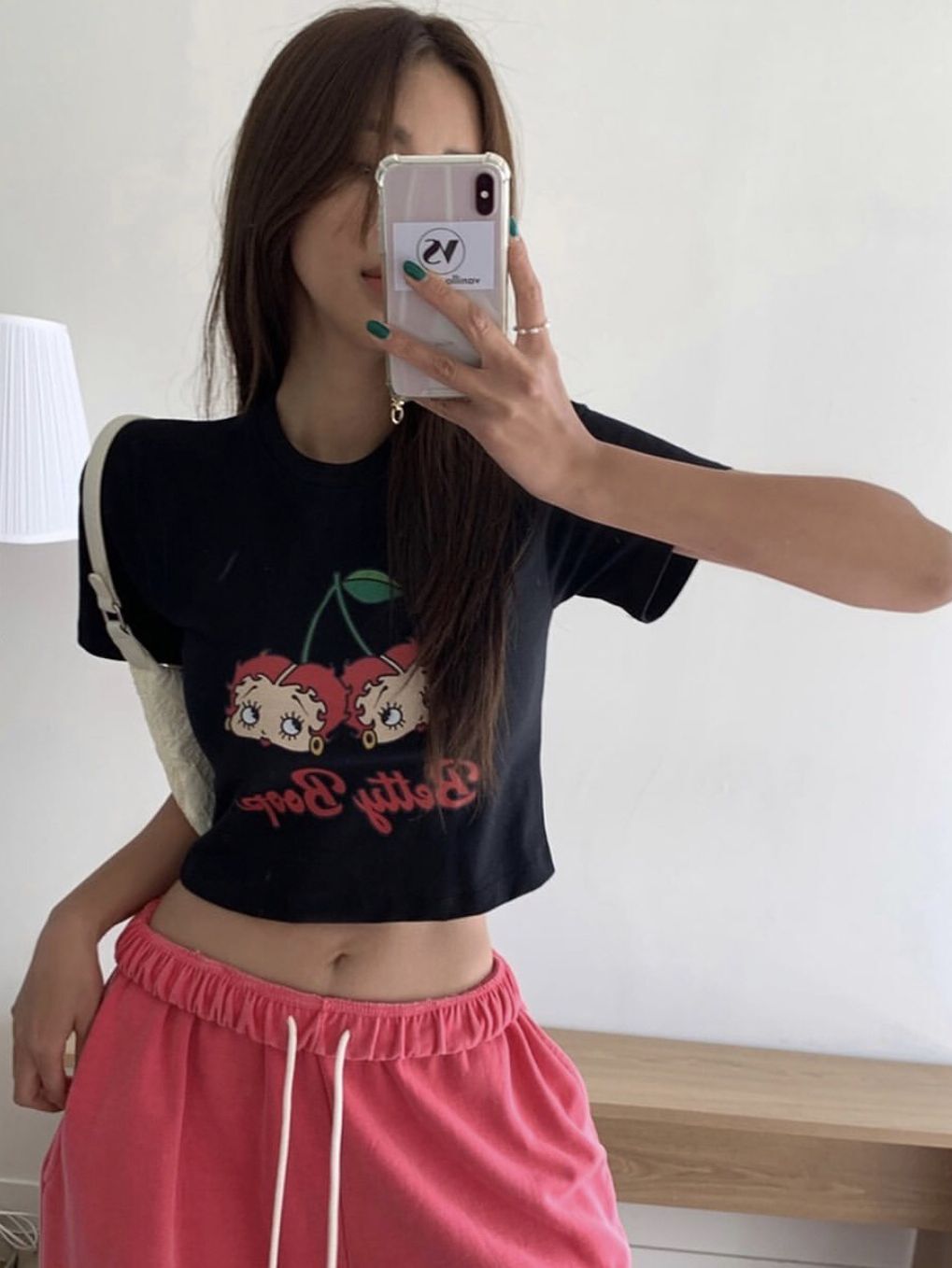 1*1纯棉 高弹力新款夏季短袖短款搭配高腰裤修身显瘦洋气上衣