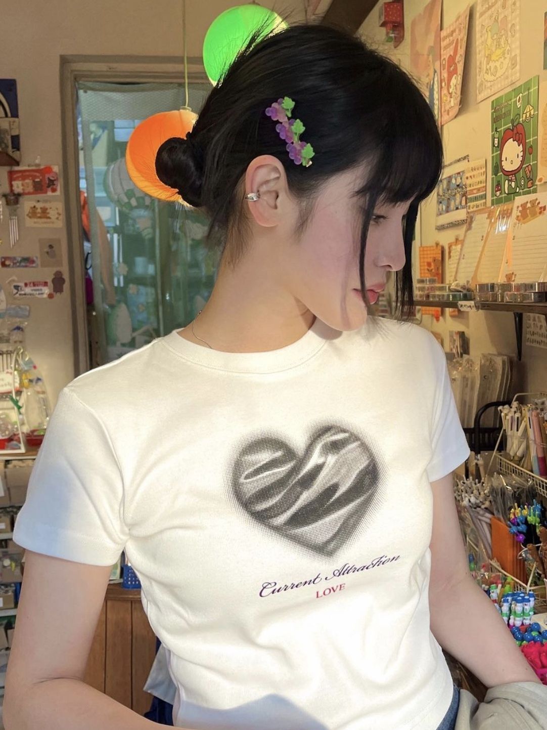 1*1纯棉 高弹力新款夏季短袖短款搭配高腰裤修身显瘦洋气上衣