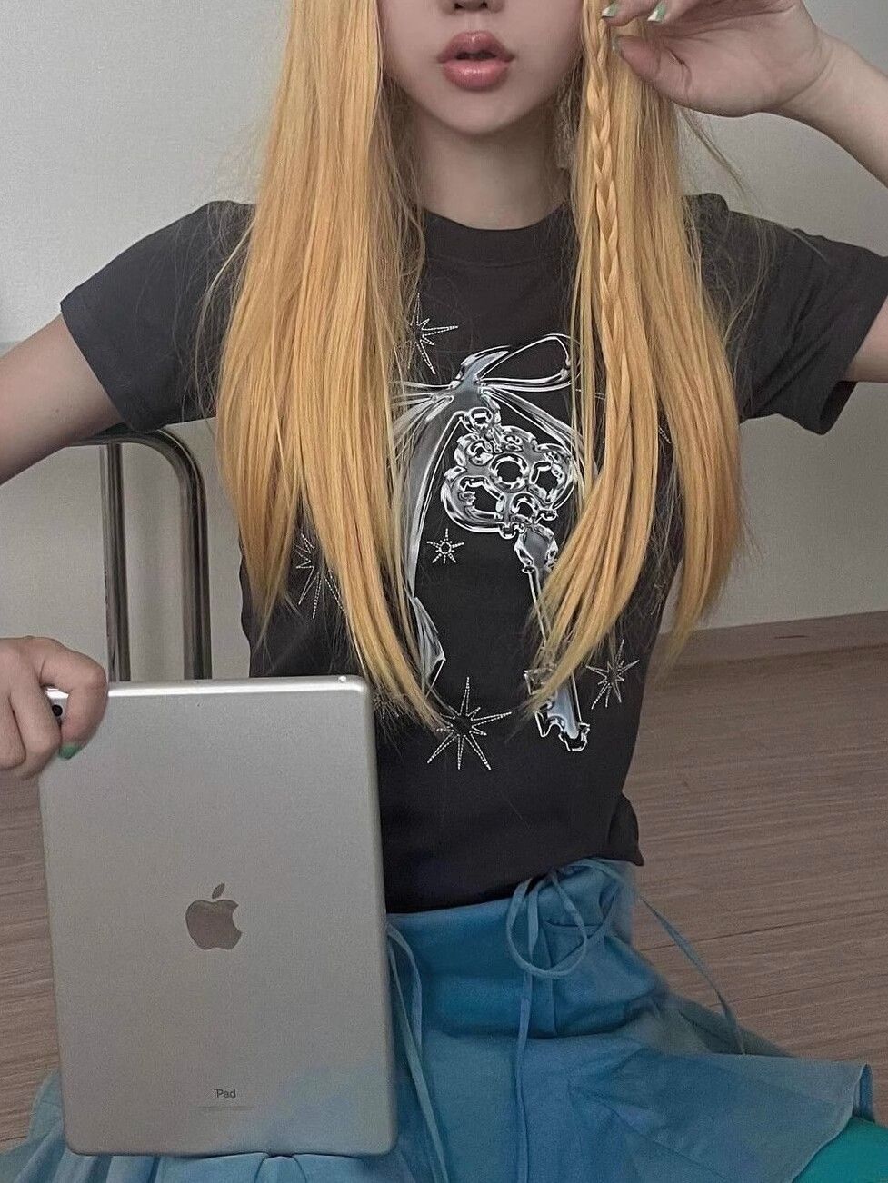 【1*1纯棉 常规款】印花正肩常规短袖 高弹力新款夏季修身显