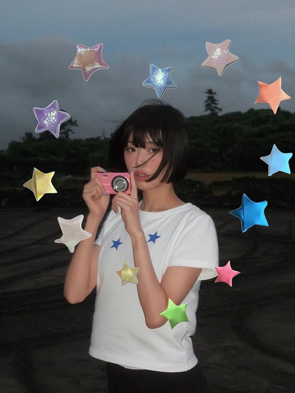 【1*1纯棉 常规款】印花正肩常规短袖 高弹力新款夏季修身显