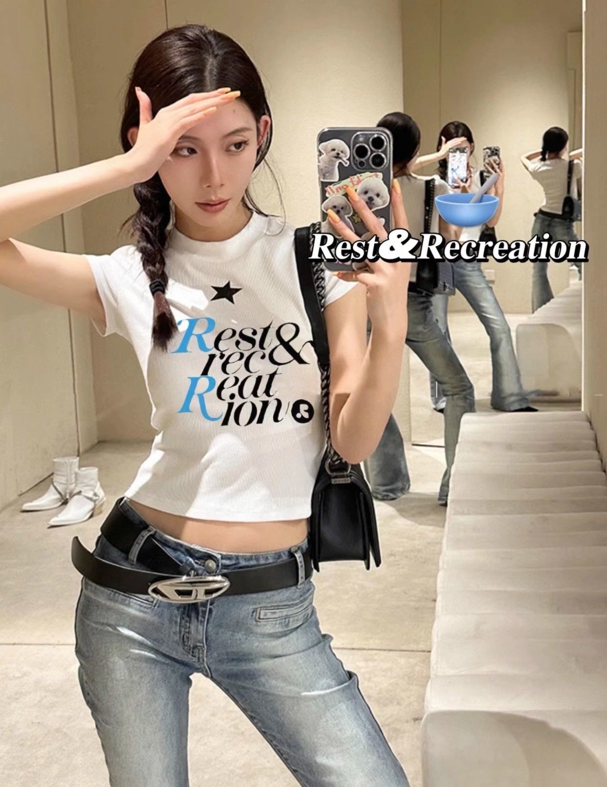 【1*1纯棉 常规款】印花正肩常规短袖 高弹力新款夏季修身显 【1*1纯棉 常规款】印花正肩常规短袖 高弹力新款夏季修身显