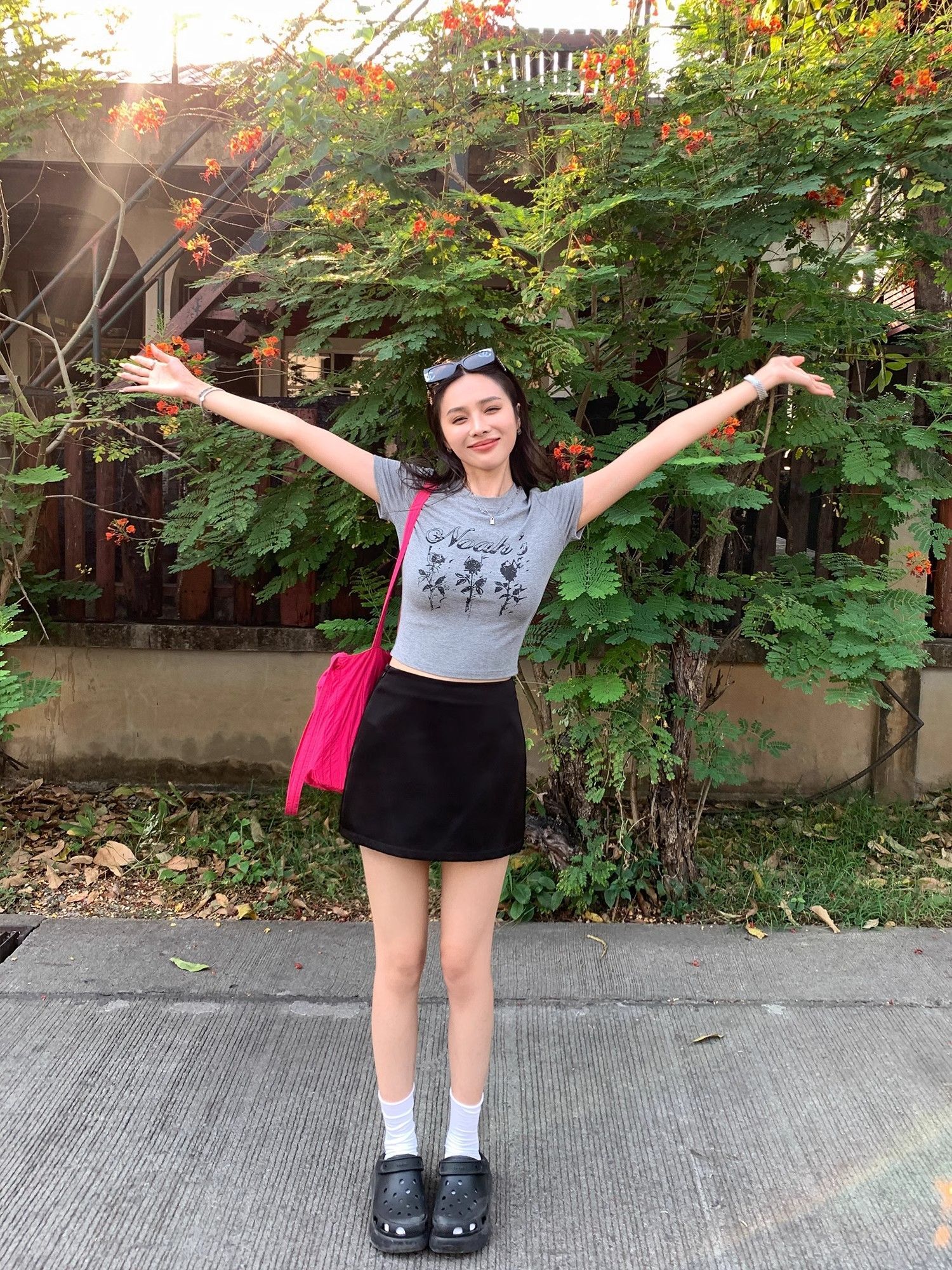 1*1纯棉 高弹力新款夏季短袖短款搭配高腰裤修身显瘦洋气上衣