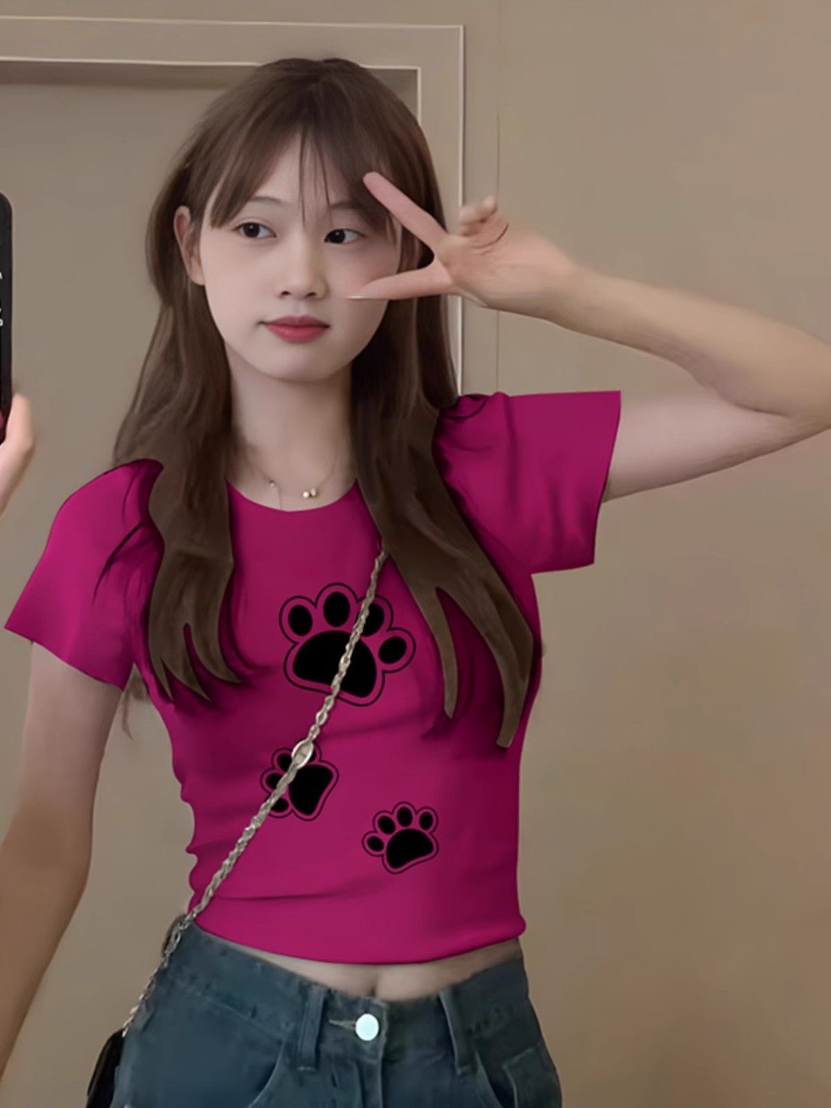 1*1纯棉 高弹力新款夏季短袖短款搭配高腰裤修身显瘦洋气上衣 1*1纯棉 高弹力新款夏季短袖短款搭配高腰裤修身显瘦洋气上衣