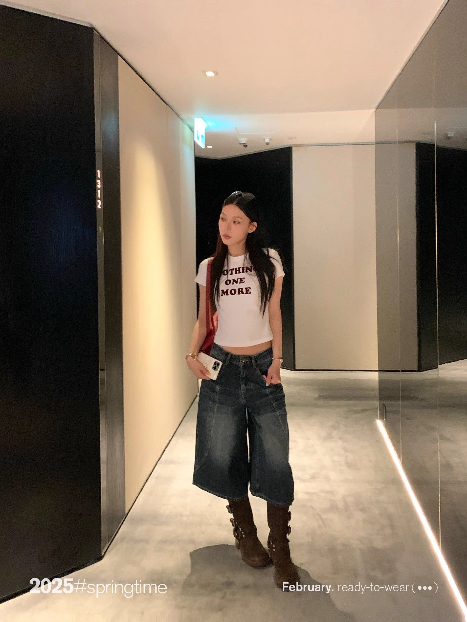 【1*1纯棉 常规款】印花正肩常规短袖 高弹力新款夏季修身显