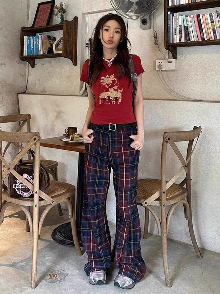 【1*1纯棉 常规款】印花正肩常规短袖 高弹力新款夏季修身显 【1*1纯棉 常规款】印花正肩常规短袖 高弹力新款夏季修身显