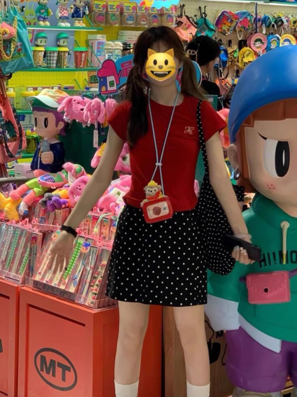 【1*1纯棉 常规款】印花正肩常规短袖 高弹力新款夏季修身显