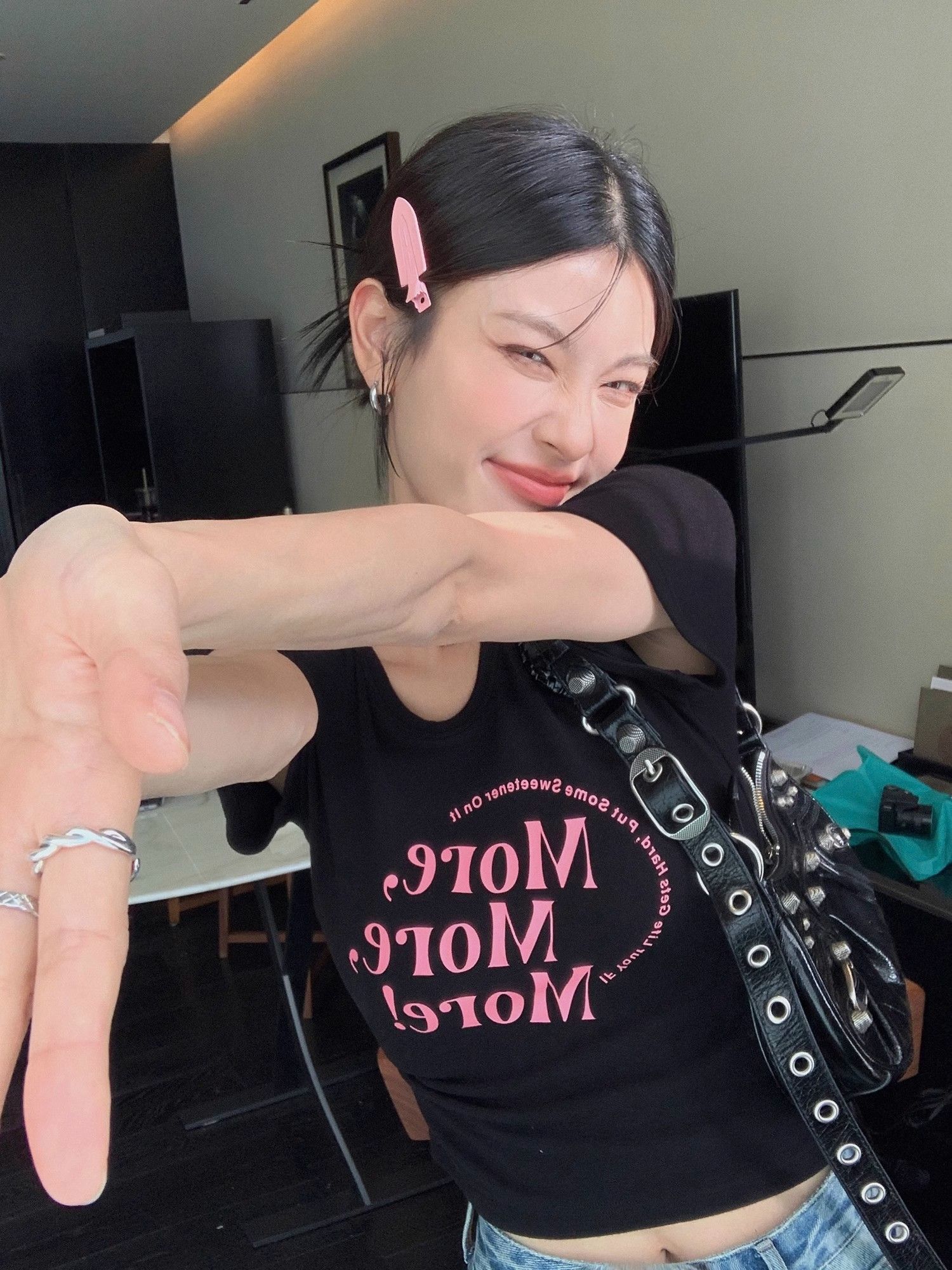 1*1纯棉 高弹力新款夏季短袖短款搭配高腰裤修身显瘦洋气上衣