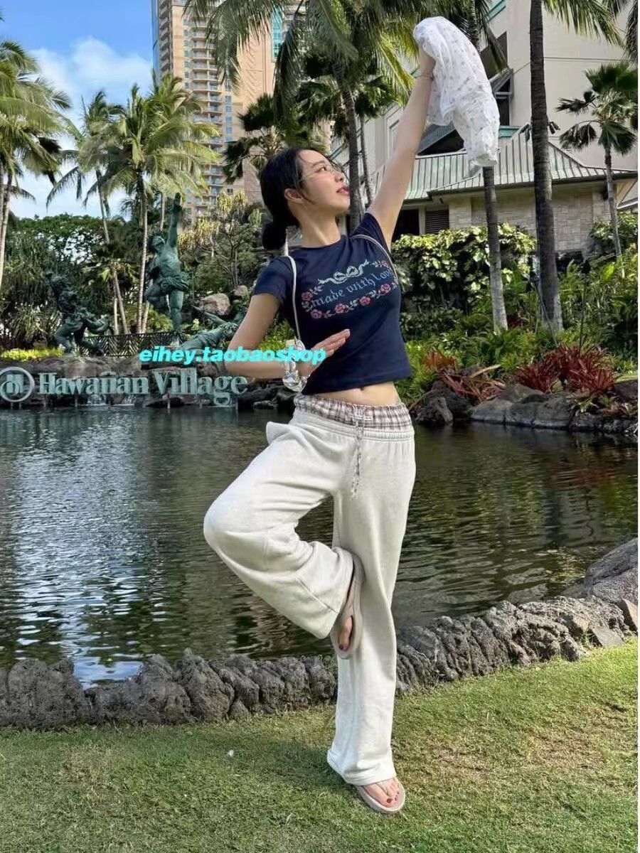 【1*1纯棉 常规款】印花正肩常规短袖 高弹力新款夏季修身显