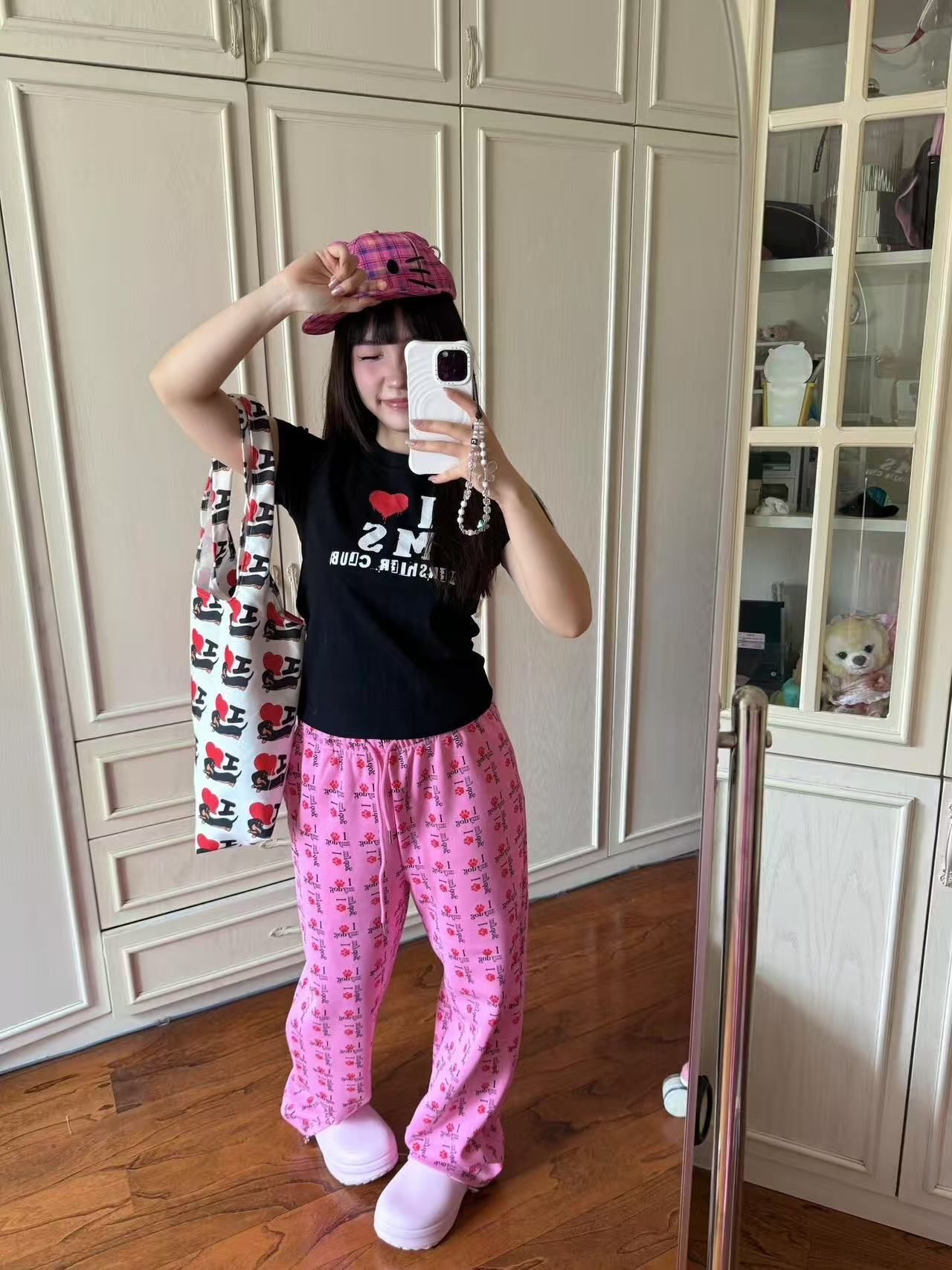 【1*1纯棉 常规款】印花正肩常规短袖 高弹力新款夏季修身显