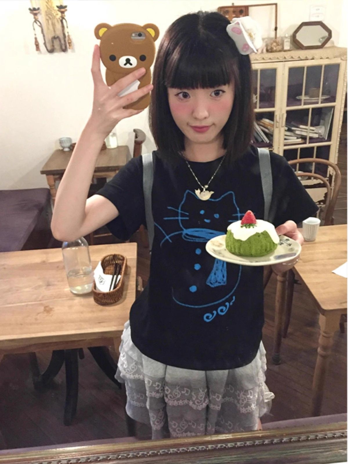 【1*1纯棉 常规款】印花正肩常规短袖 高弹力新款夏季修身显