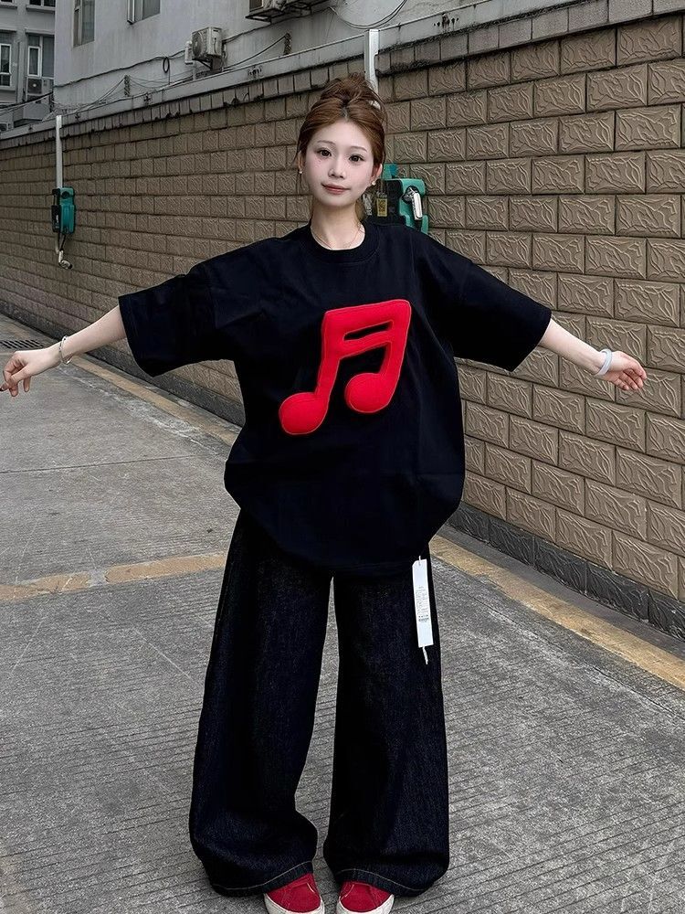 高品质纯棉200克精梳紧密100%棉宽松短袖t恤女