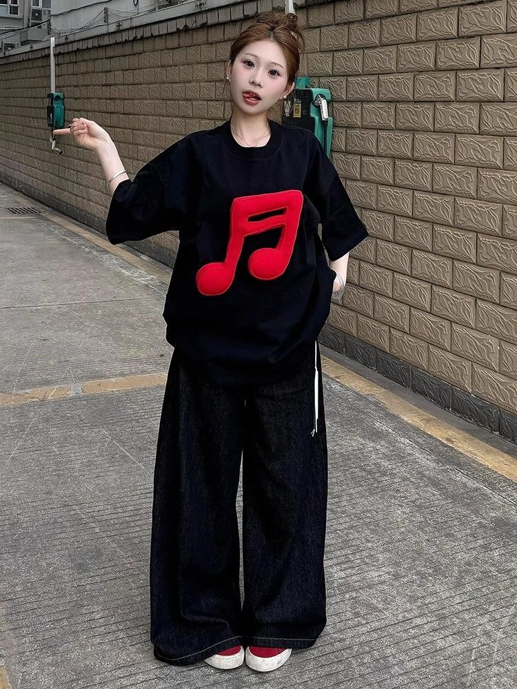 高品质纯棉200克精梳紧密100%棉宽松短袖t恤女