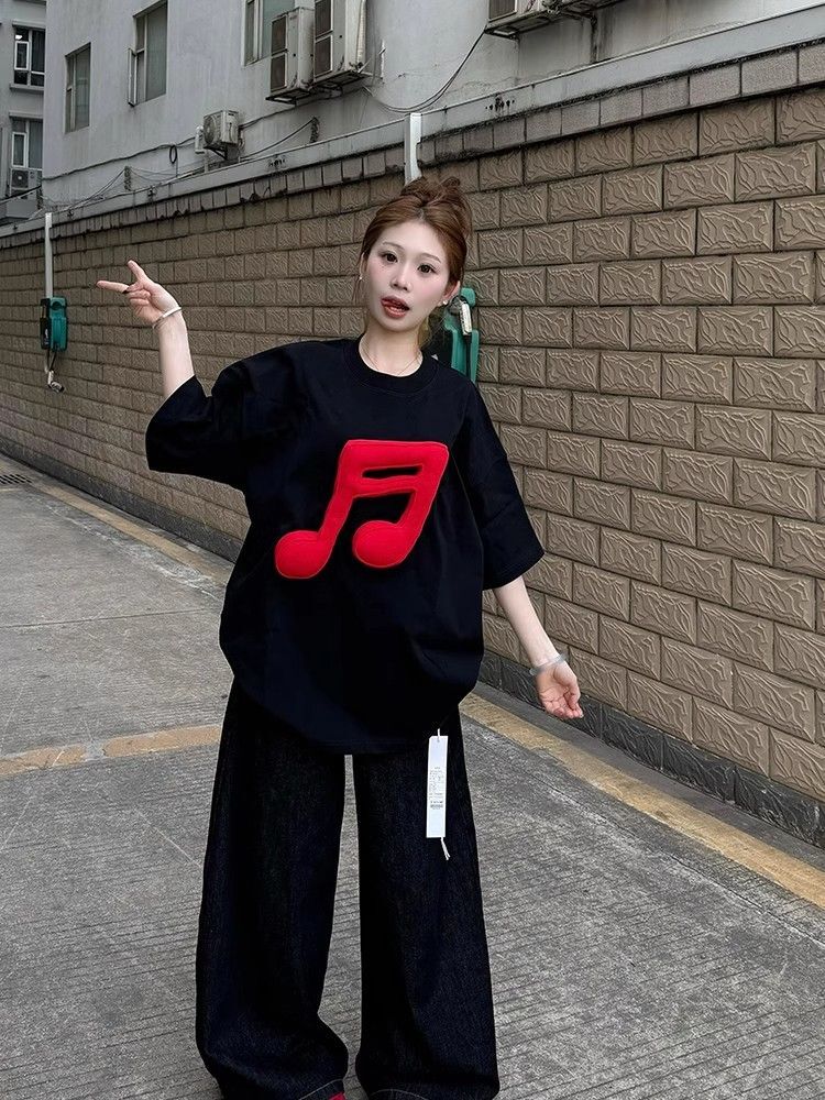 高品质纯棉200克精梳紧密100%棉宽松短袖t恤女