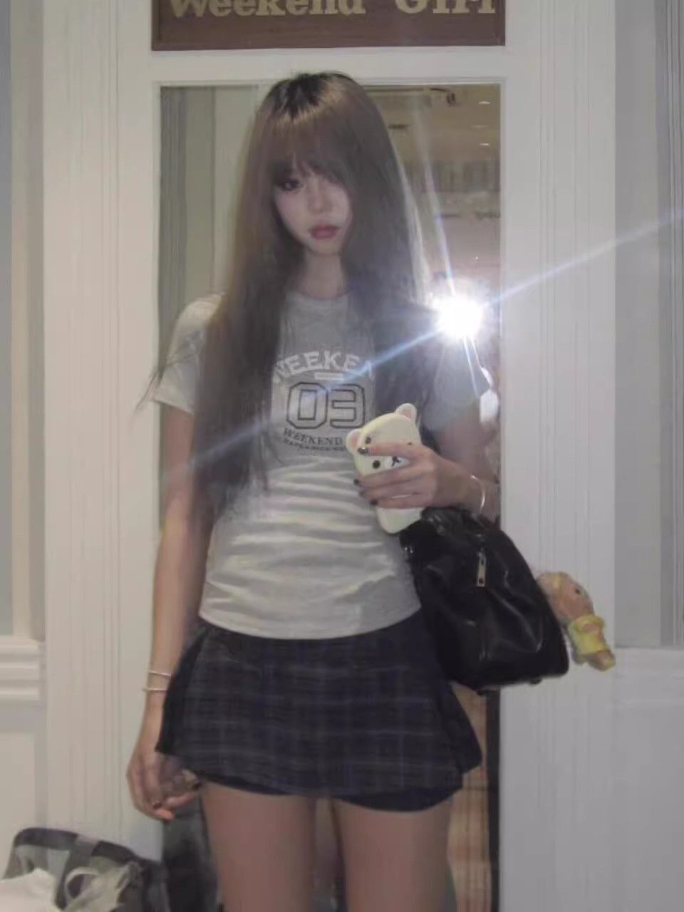 【1*1纯棉 常规款】印花正肩常规短袖 高弹力新款夏季修身显