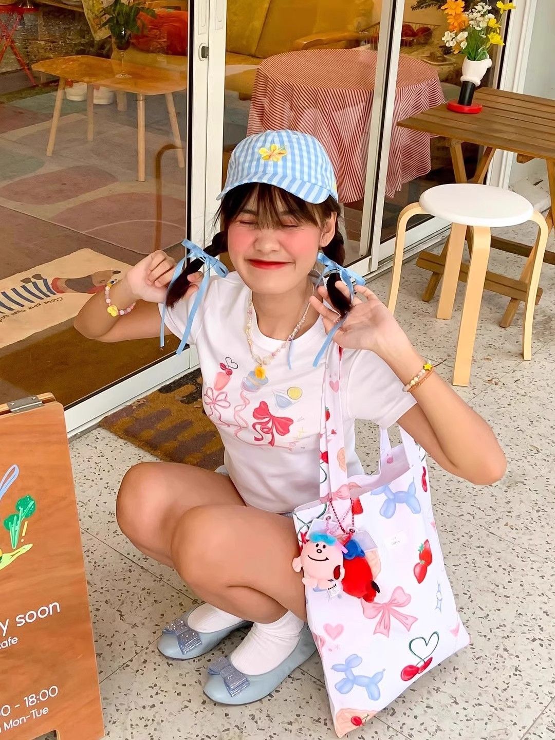 【1*1纯棉 常规款】印花正肩常规短袖 高弹力新款夏季修身显