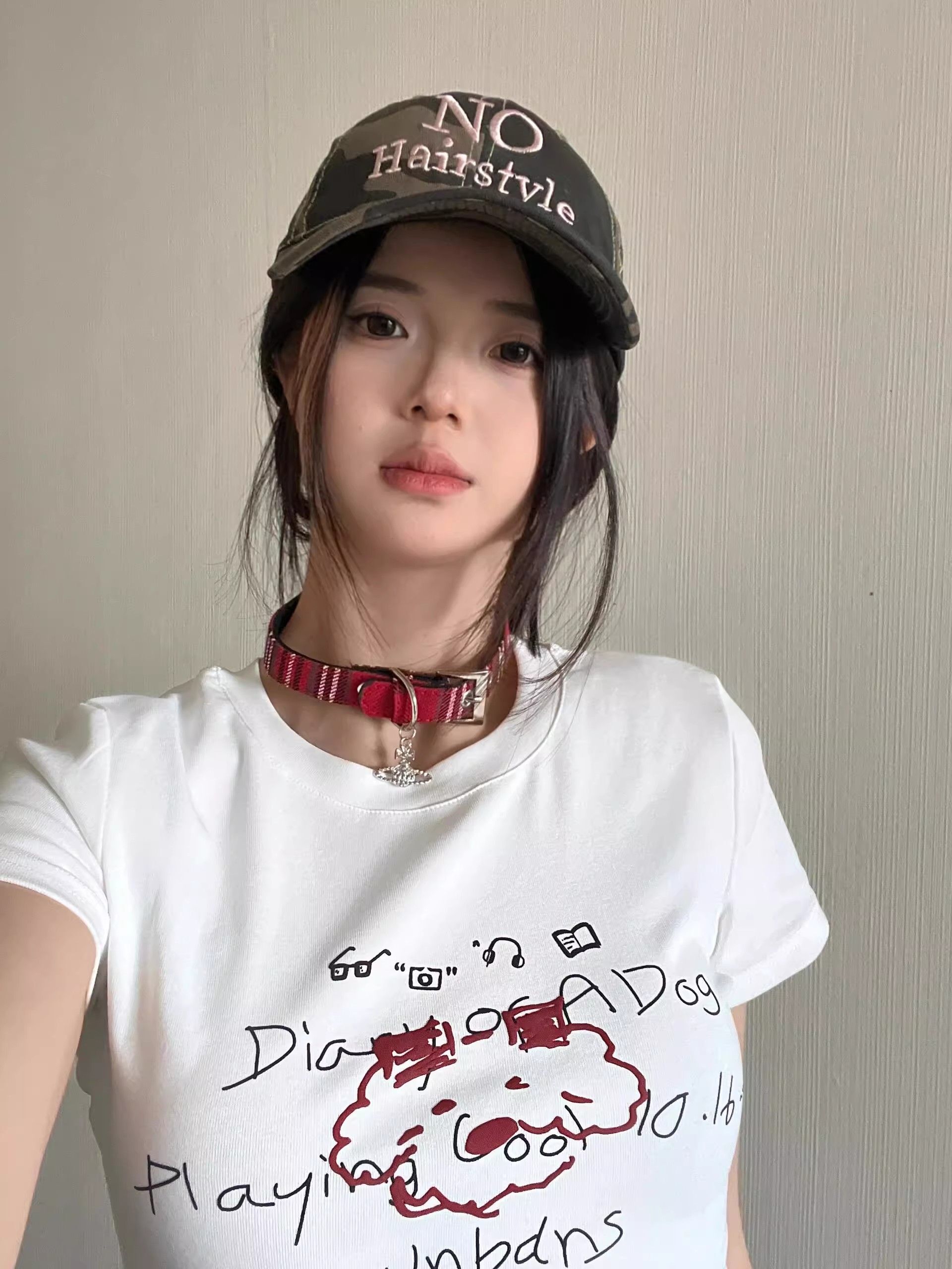 【1*1纯棉 常规款】印花正肩常规短袖 高弹力新款夏季修身显 【1*1纯棉 常规款】印花正肩常规短袖 高弹力新款夏季修身显