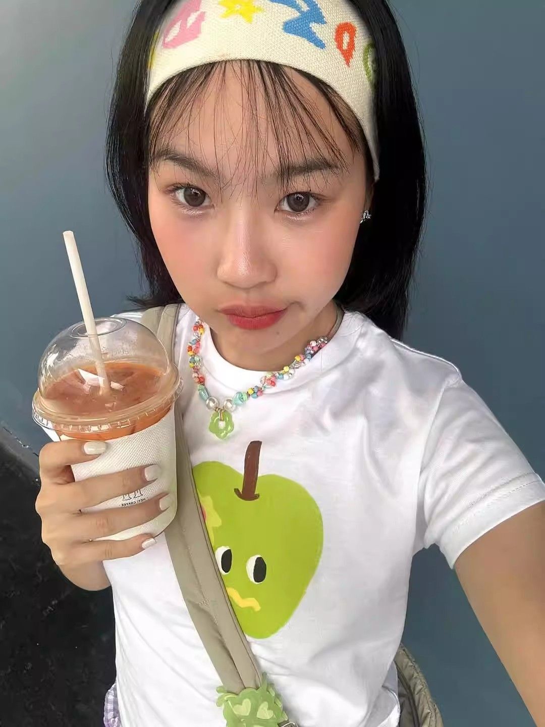 【1*1纯棉 常规款】印花正肩常规短袖 高弹力新款夏季修身显