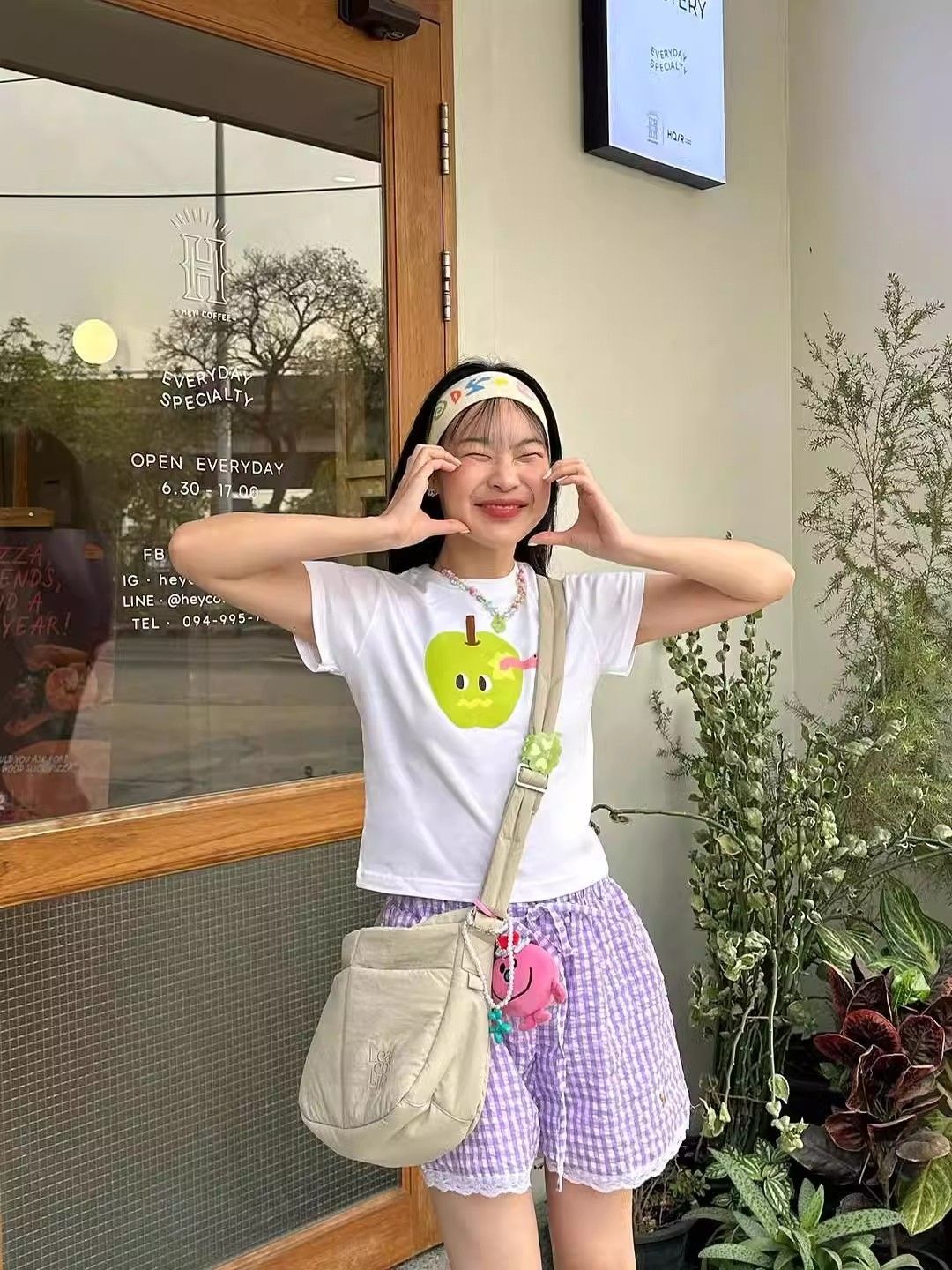 【1*1纯棉 常规款】印花正肩常规短袖 高弹力新款夏季修身显