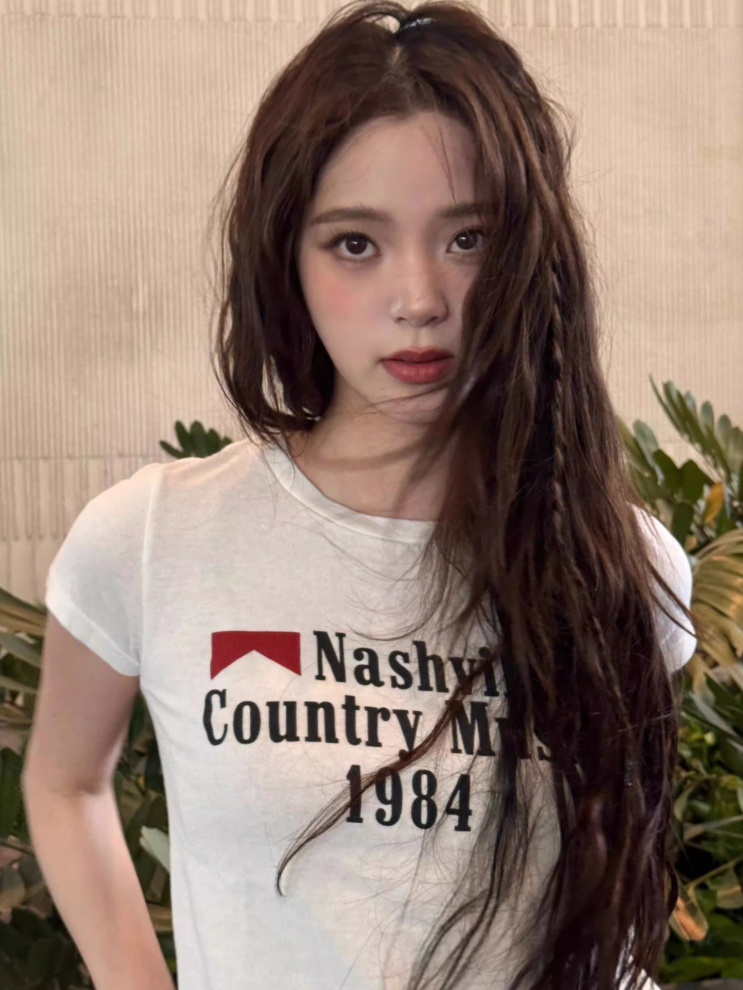 【1*1纯棉 常规款】印花正肩常规短袖 高弹力新款夏季修身显 【1*1纯棉 常规款】印花正肩常规短袖 高弹力新款夏季修身显