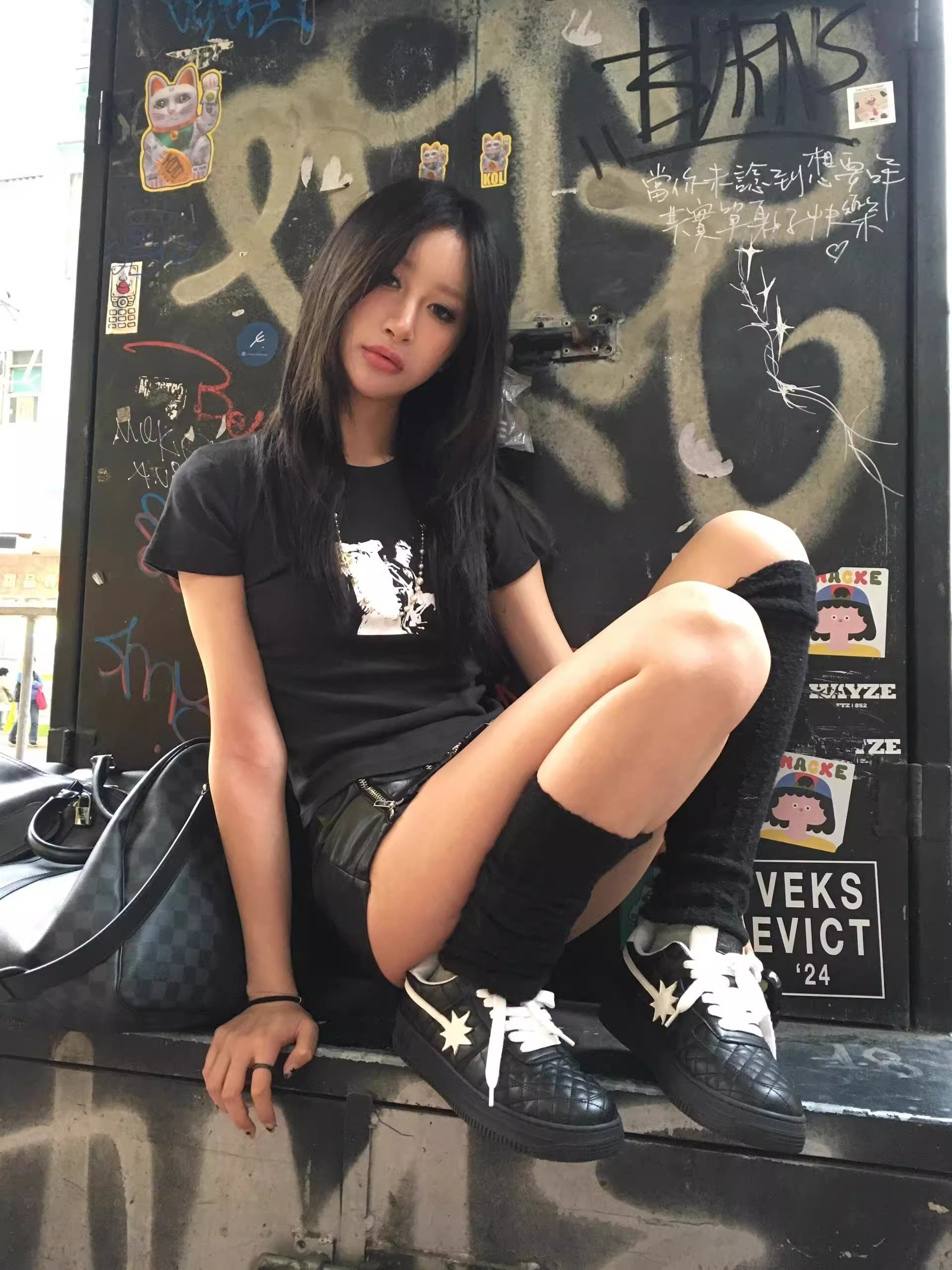 1*1纯棉 高弹力新款夏季短袖短款搭配高腰裤修身显瘦洋气上衣