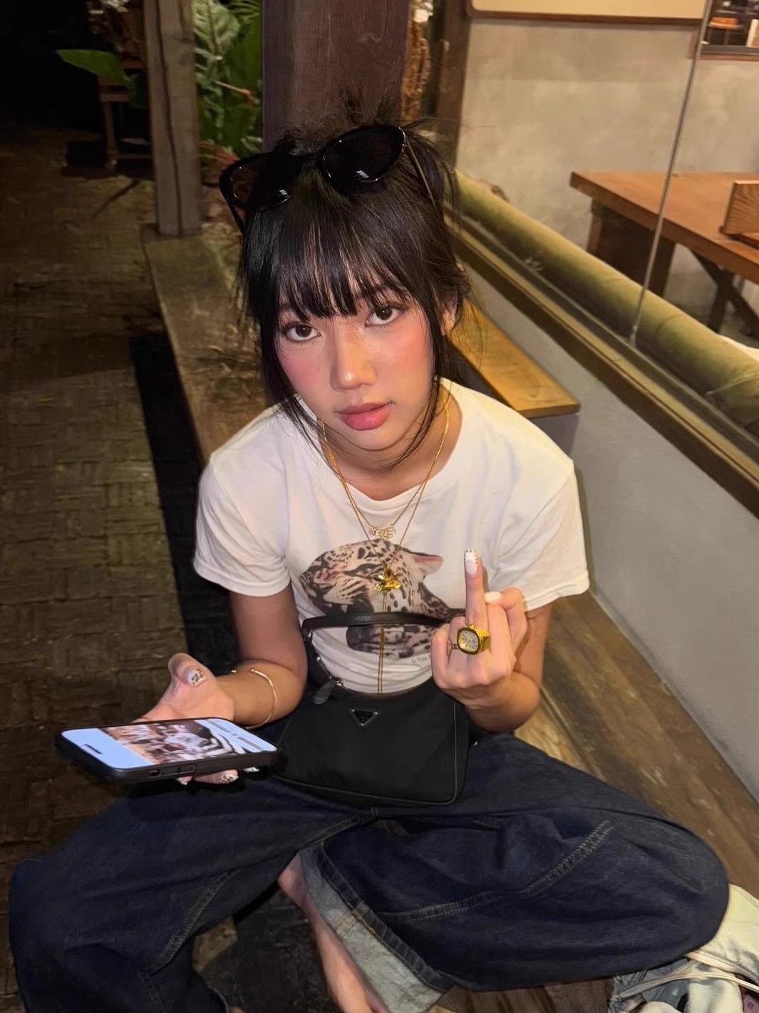 【1*1纯棉 常规款】印花正肩常规短袖 高弹力新款夏季修身显