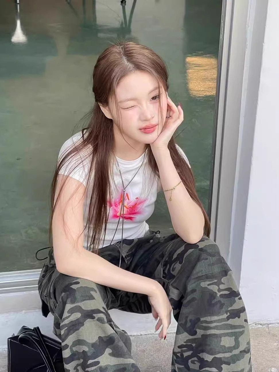 【1*1纯棉 常规款】印花正肩常规短袖 高弹力新款夏季修身显 【1*1纯棉 常规款】印花正肩常规短袖 高弹力新款夏季修身显