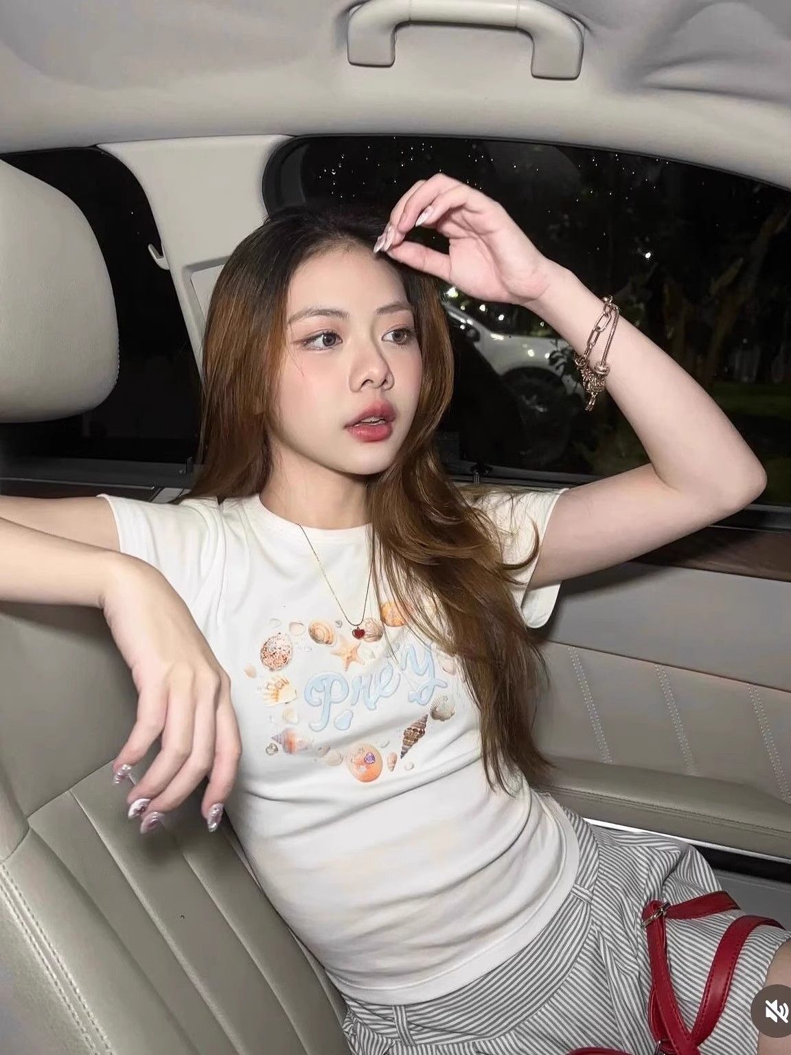 【1*1纯棉 常规款】印花正肩常规短袖 高弹力新款夏季修身显