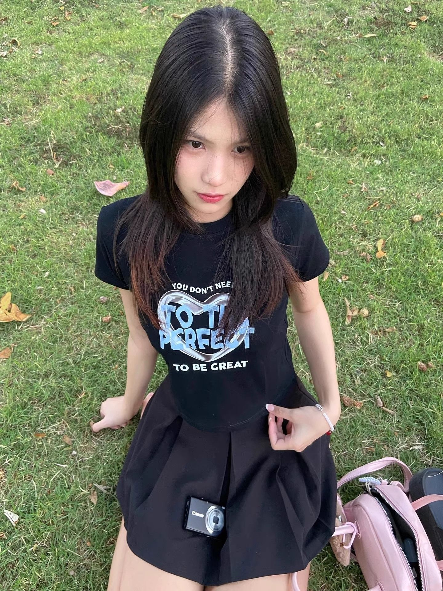 【1*1纯棉 常规款】印花正肩常规短袖 高弹力新款夏季修身显