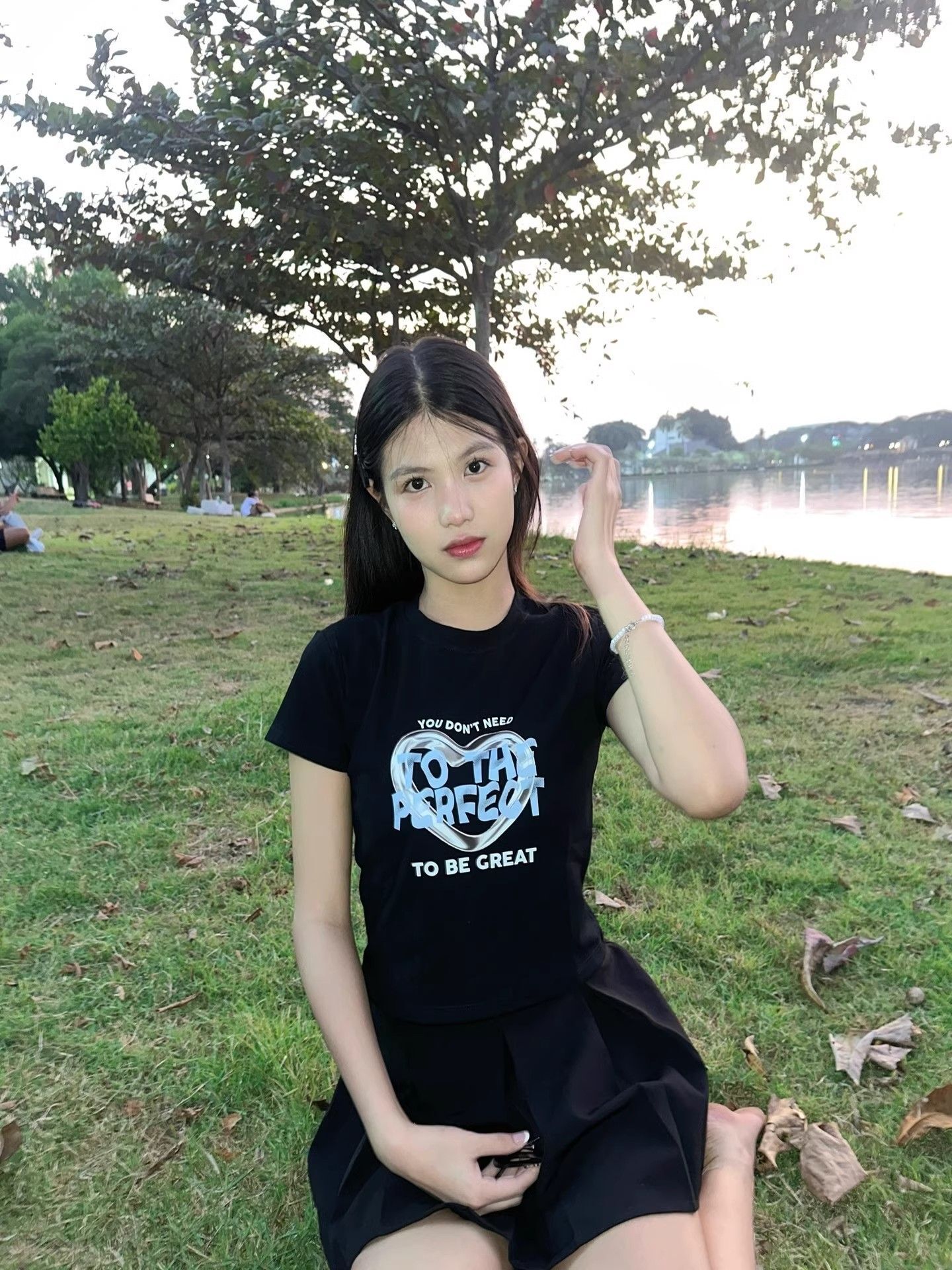 【1*1纯棉 常规款】印花正肩常规短袖 高弹力新款夏季修身显