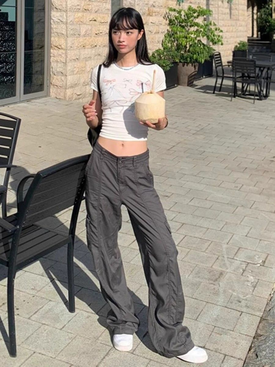 【1*1纯棉 常规款】印花正肩常规短袖 高弹力新款夏季修身显