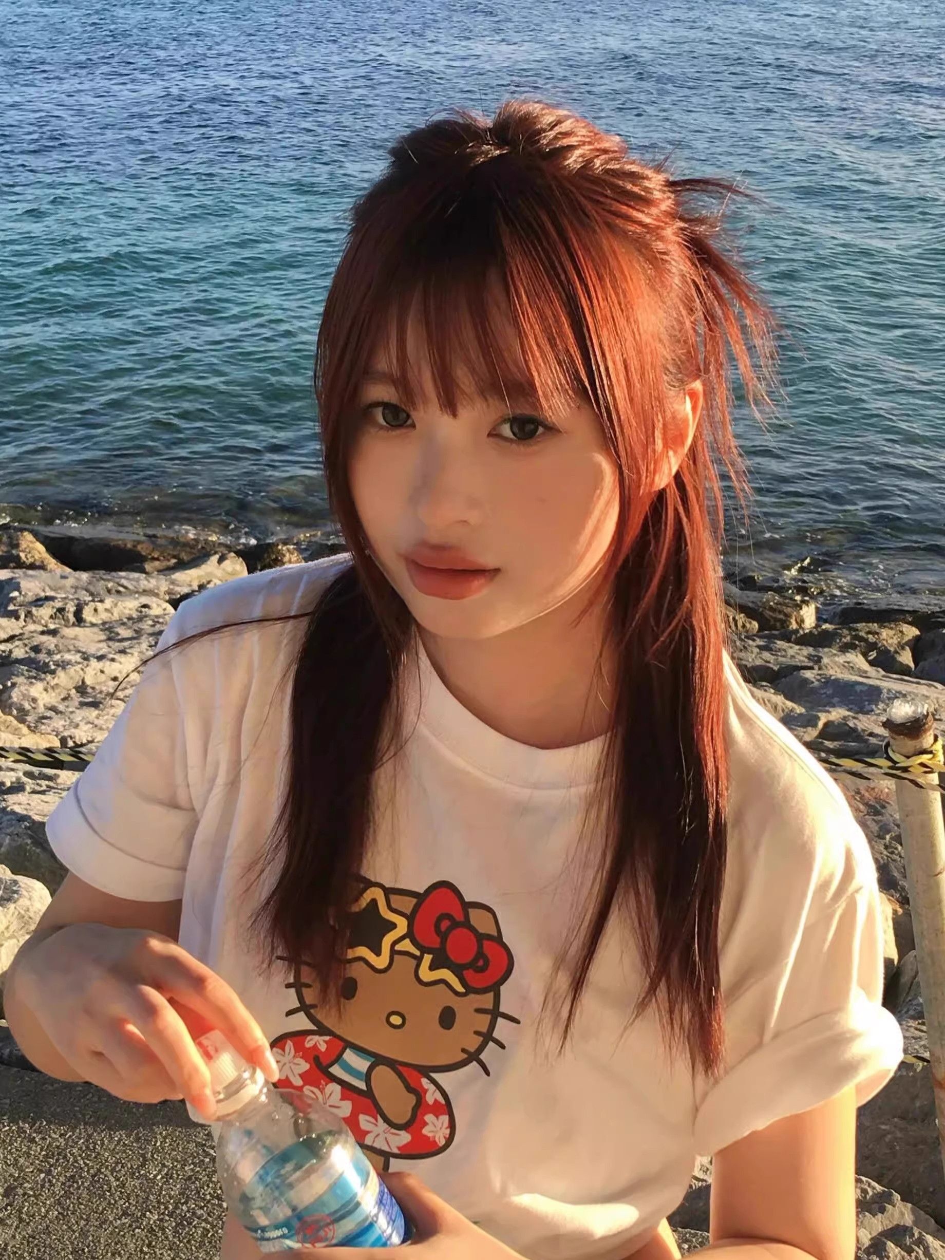 【1*1纯棉 常规款】印花正肩常规短袖 高弹力新款夏季修身显