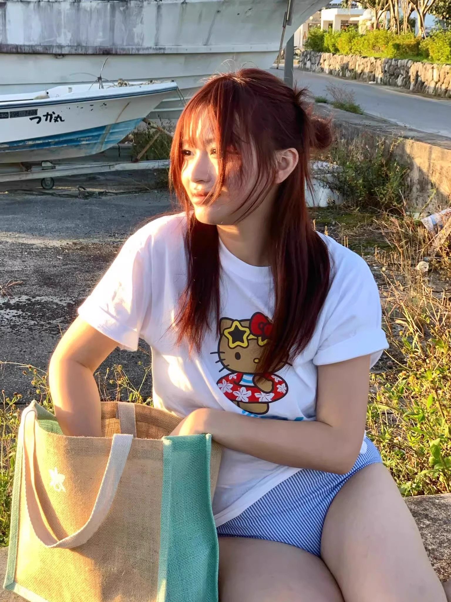 【1*1纯棉 常规款】印花正肩常规短袖 高弹力新款夏季修身显