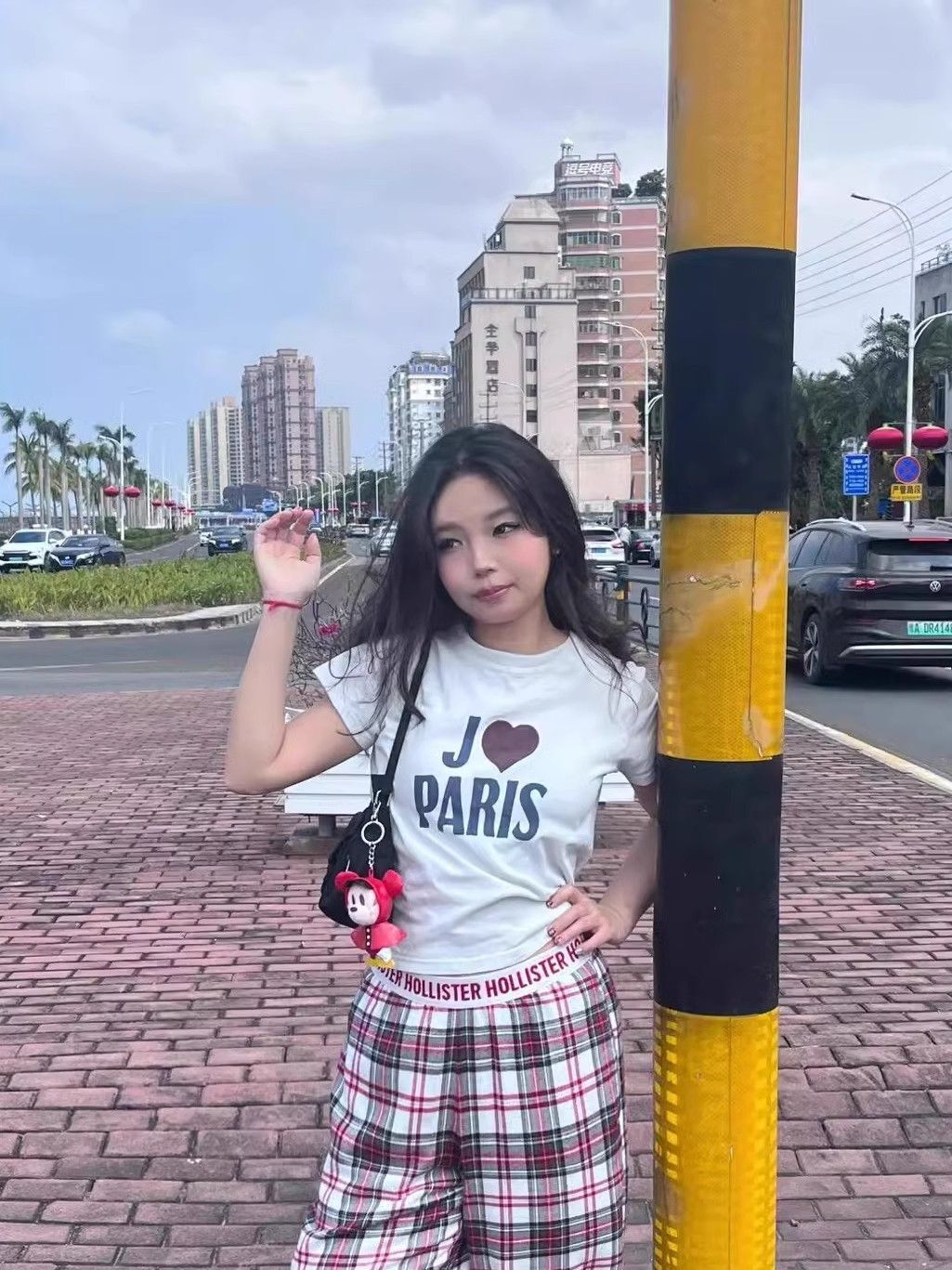 【1*1纯棉 常规款】印花正肩常规短袖 高弹力新款夏季修身显