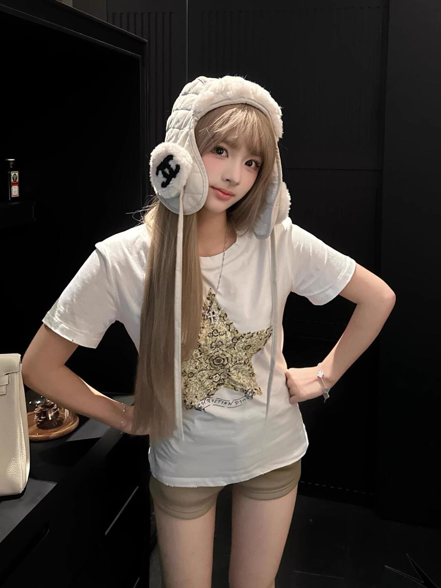 【1*1纯棉 常规款】印花正肩常规短袖 高弹力新款夏季修身显 【1*1纯棉 常规款】印花正肩常规短袖 高弹力新款夏季修身显