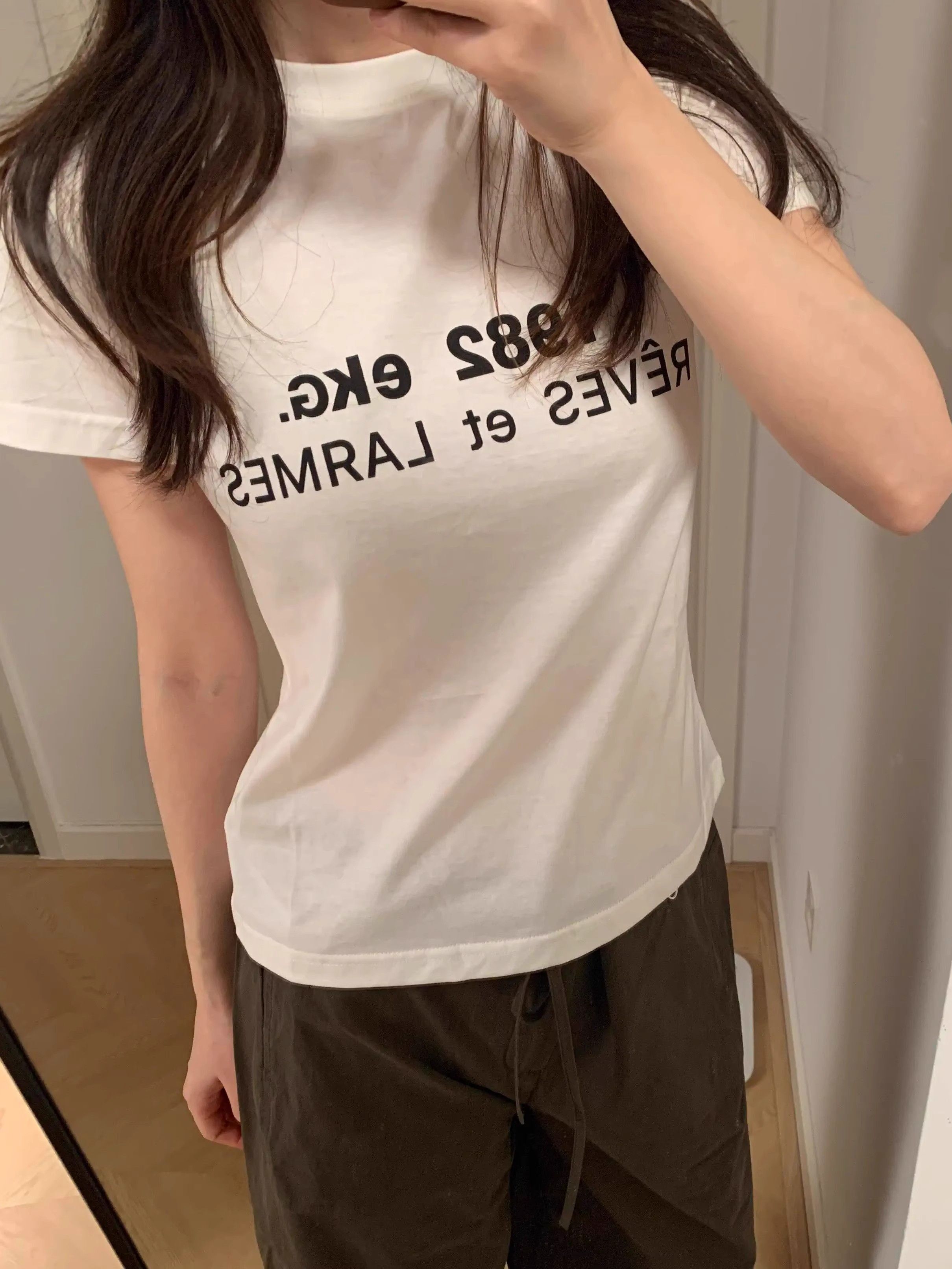 【1*1纯棉 常规款】印花正肩常规短袖 高弹力新款夏季修身显 【1*1纯棉 常规款】印花正肩常规短袖 高弹力新款夏季修身显