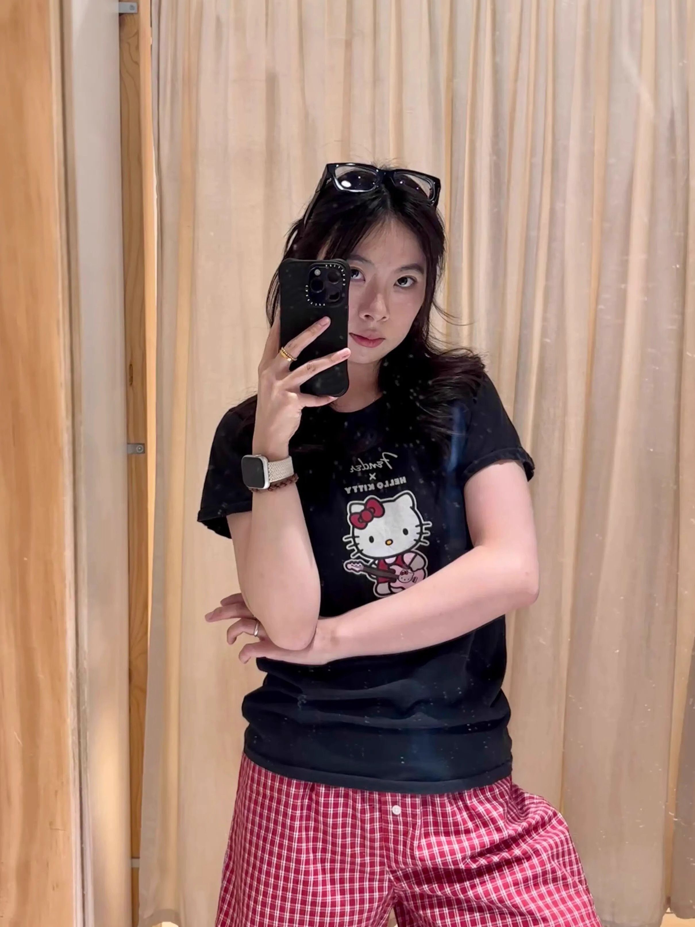 【1*1纯棉 常规款】印花正肩常规短袖 高弹力新款夏季修身显