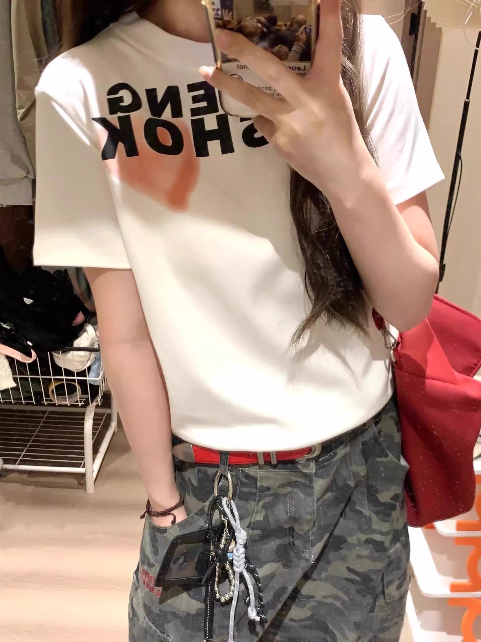 【1*1纯棉 常规款】印花正肩常规短袖 高弹力新款夏季修身显 【1*1纯棉 常规款】印花正肩常规短袖 高弹力新款夏季修身显