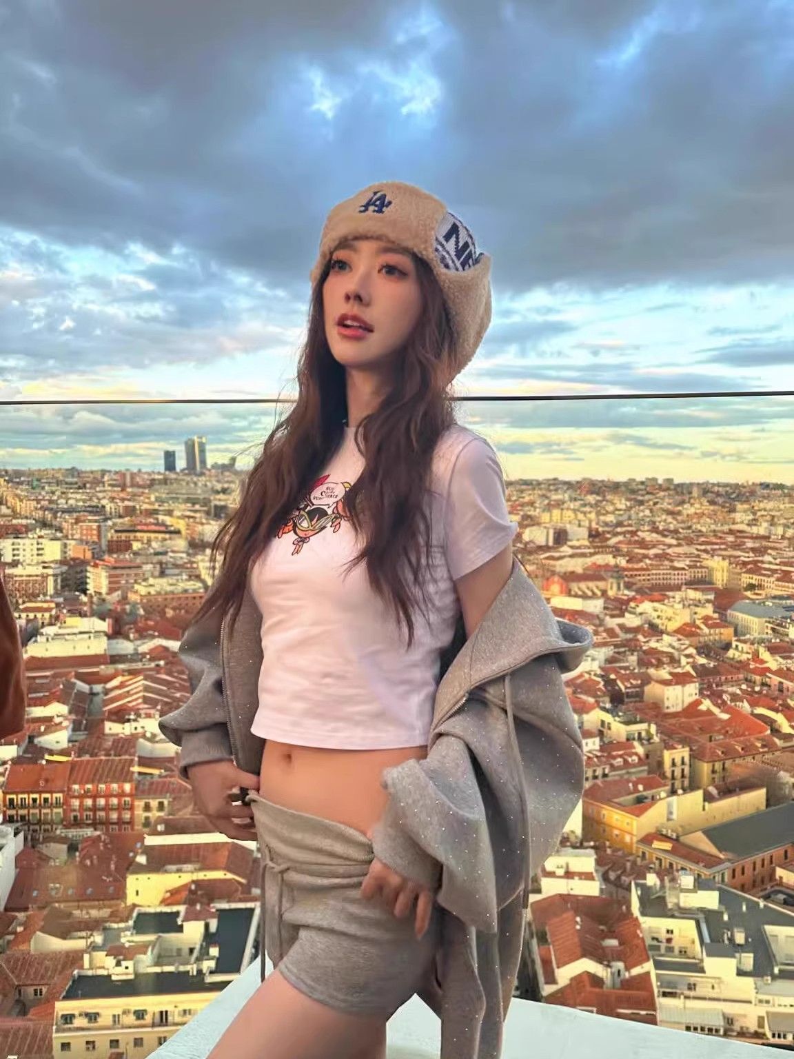 1*1纯棉 高弹力新款夏季短袖短款搭配高腰裤修身显瘦洋气上衣