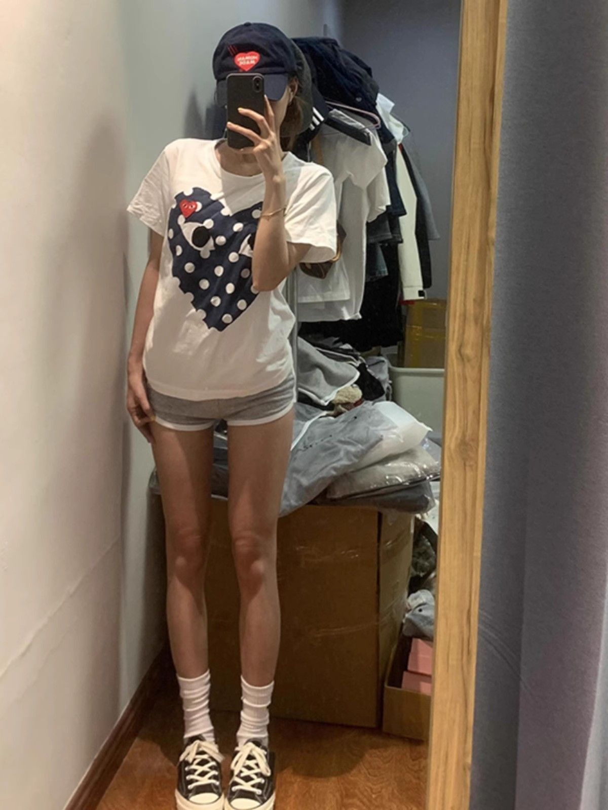 【1*1纯棉 常规款】印花正肩常规短袖 高弹力新款夏季修身显 【1*1纯棉 常规款】印花正肩常规短袖 高弹力新款夏季修身显