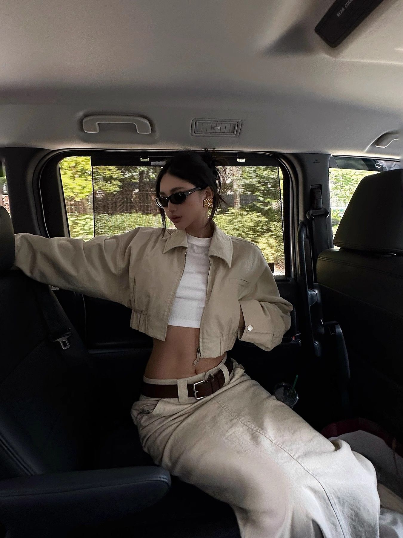 1*1纯棉 高弹力新款夏季短袖短款搭配高腰裤修身显瘦洋气上衣