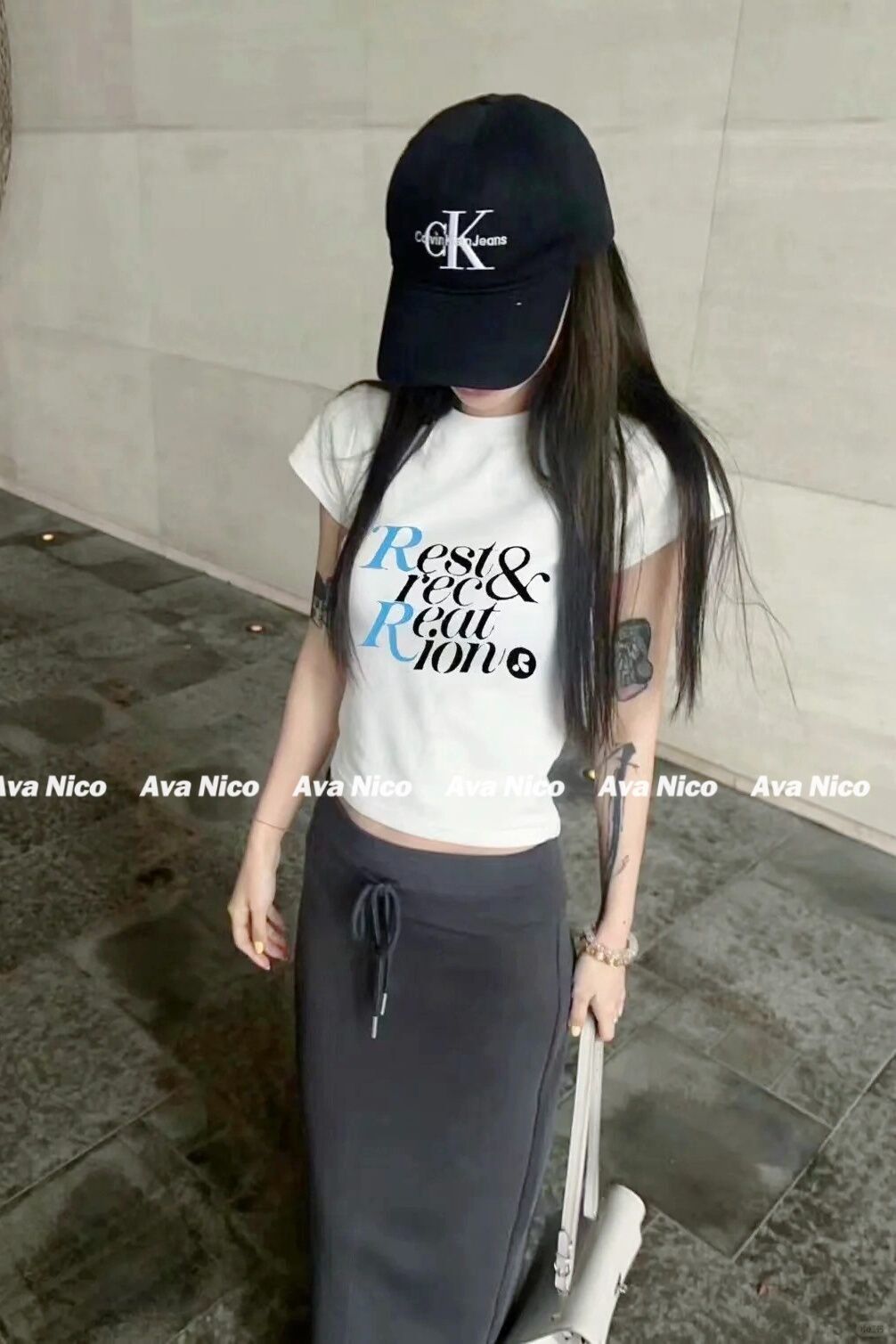 【包肩包领】夏日多巴胺穿搭恤美式短款辣妹修身